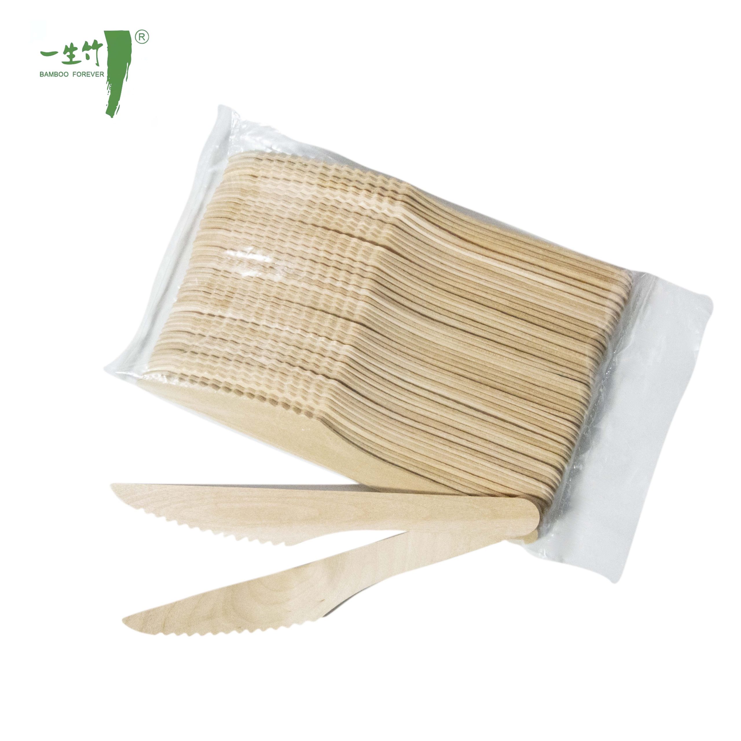 Cuchillo de Madera Desechable de Alta Calidad