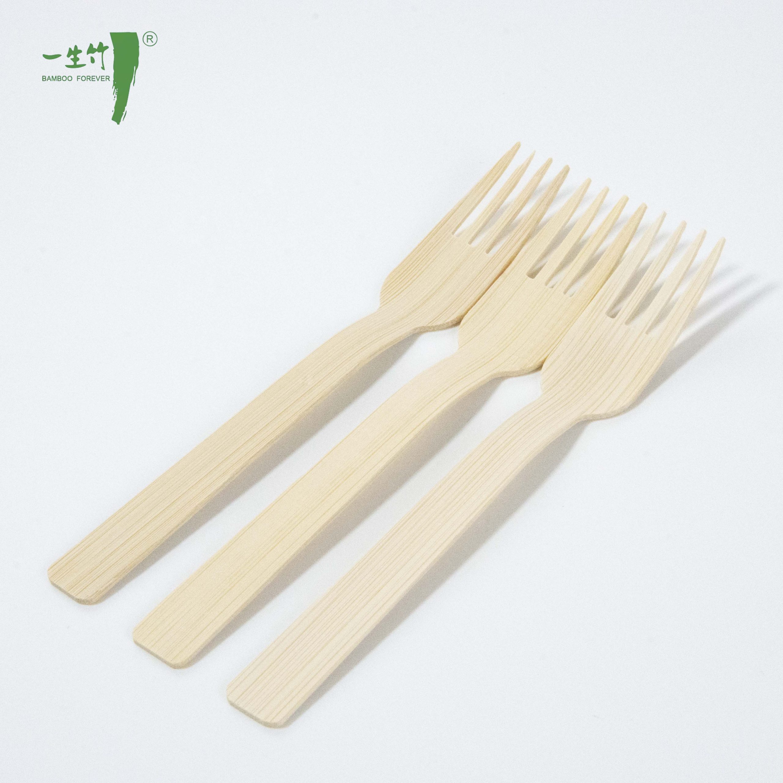 Tenedores Desechables de Bambú para Frutas – Juego de Cubiertos Ecológicos