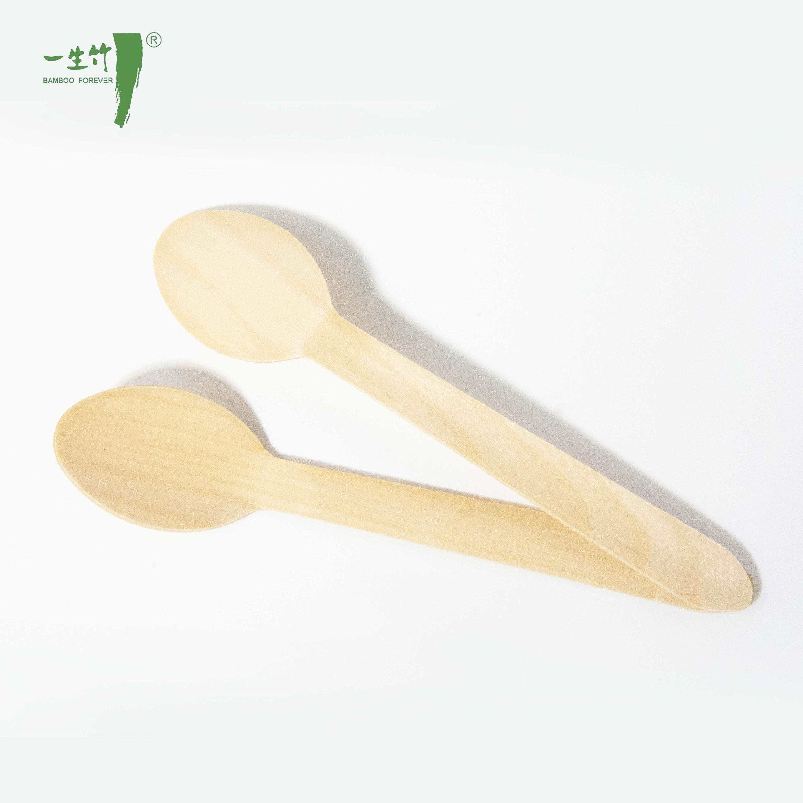 Cucharas de Madera Desechables Envuelta en Plástico a Precio de Fábrica