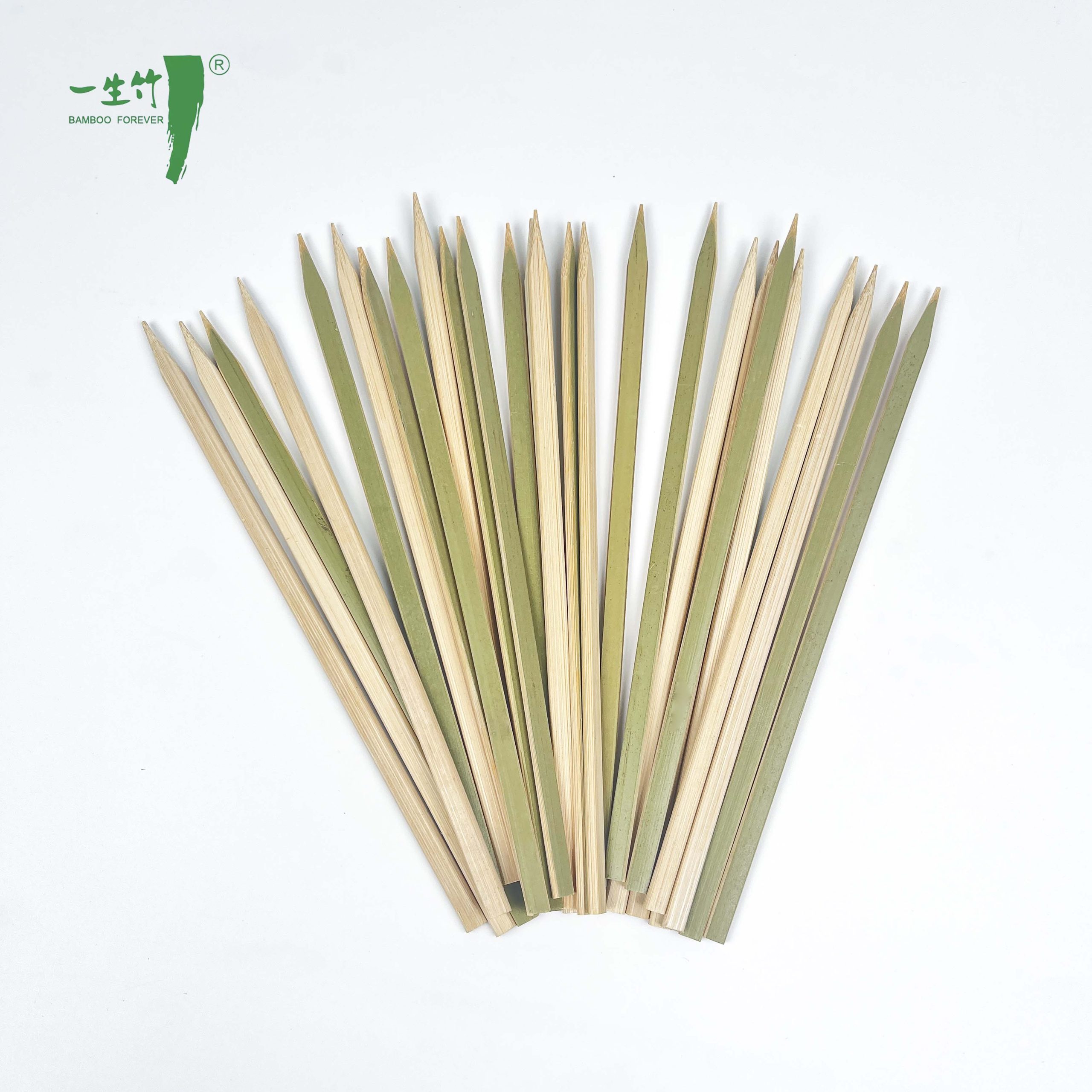 “Mayorista Brochetas de Bambú Planas Desechables para Parrilla – Fábrica China”