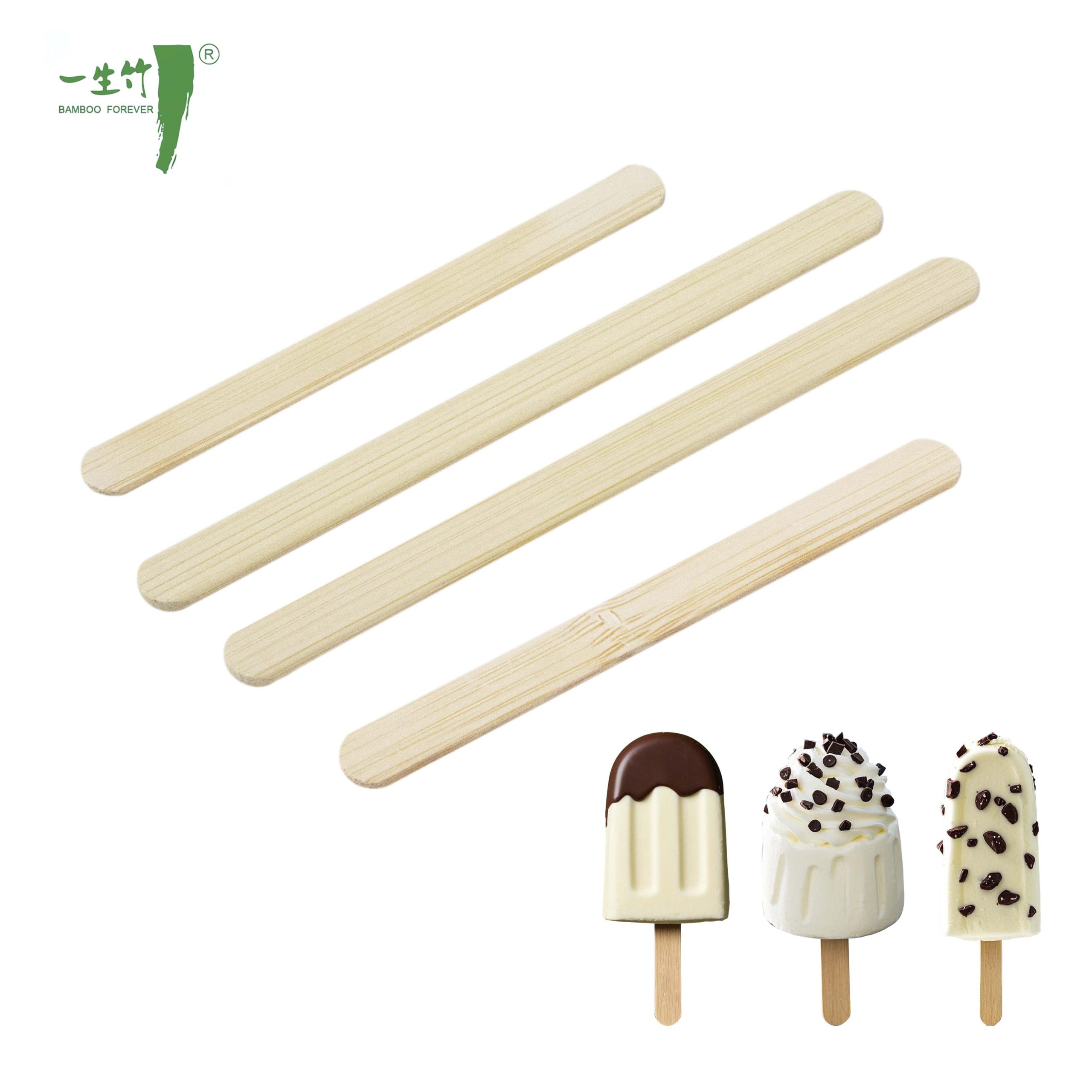 Palitos de Helado Ecológicos Desechables de Bambú para Comercio B2B